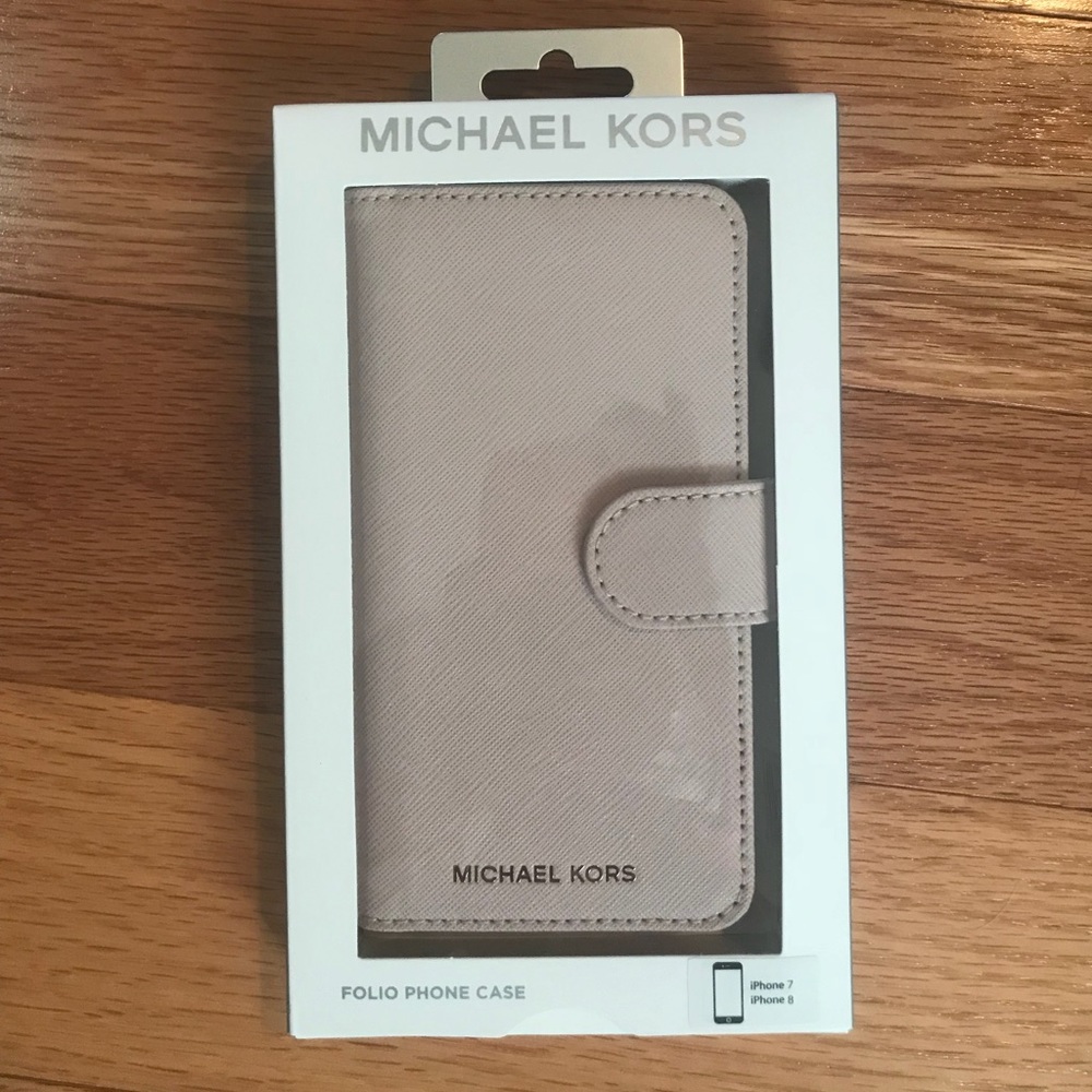 Light Pink Nude Michael Kors wallet phone case